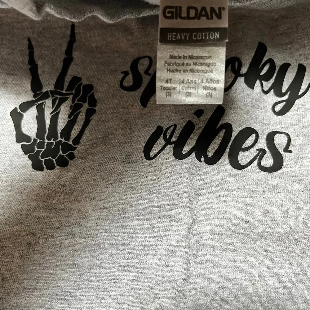 Spooky Vibes Halloween Graphic Tee Size 4T